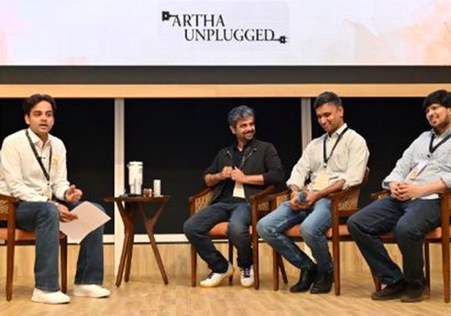 Founders onstage in discussion